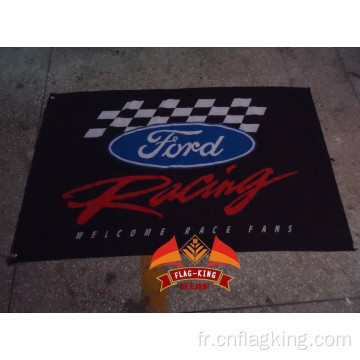 Drapeau de l&#39;équipe de course automobile Ford Bannière du club automobile Ford 90*150CM polyester